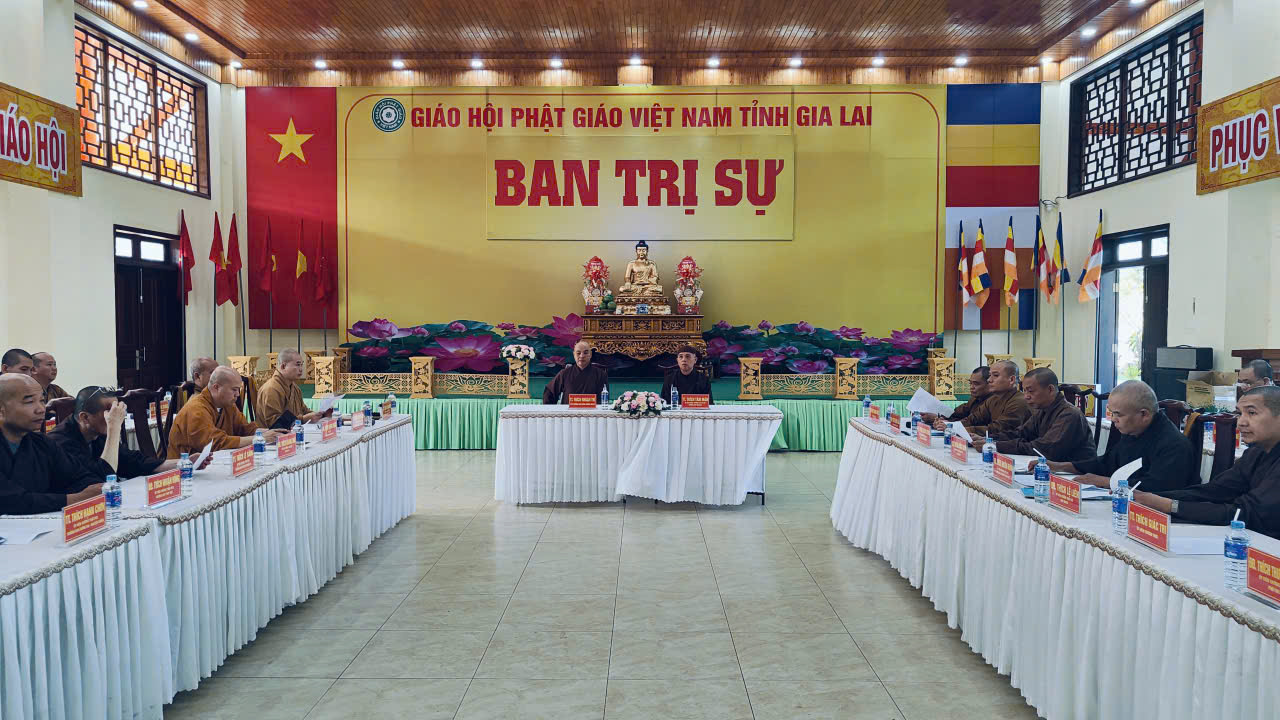 Ban Thường trực Ban Trị sự tỉnh Gia Lai họp kỳ thứ 5